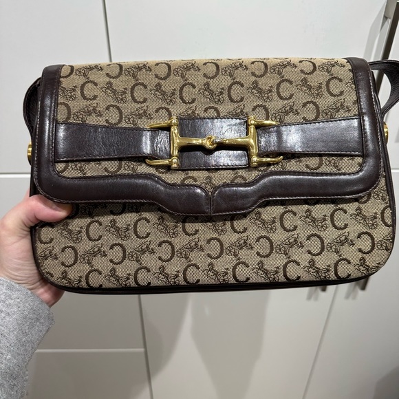 Vintage Celine canvas and leather brown bag - Picture 2 of 16